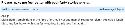 Embarrassed Woman Asks Others To Share Their Funniest Fart Stories And