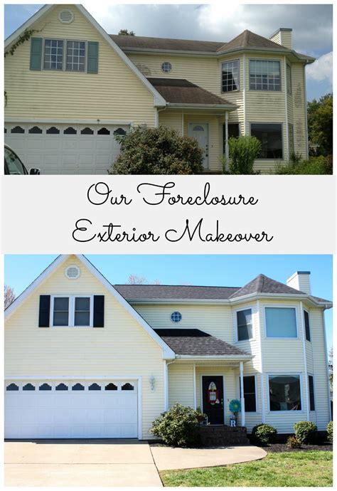 Our Foreclosure Exterior Before And After Re Fabbed
