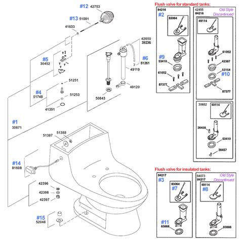 Kohler San Raphael Series Toilet Repair Parts And 51 Off