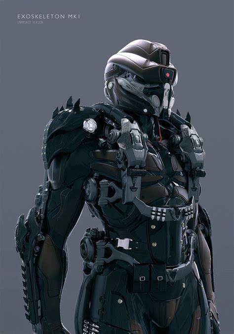 Exoskeleton Mk1 Christophe Lacaux Futuristic Armour Armor Concept