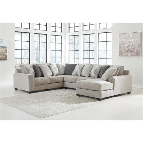 Benchcraft Ardsley Contemporary 4 Piece Sectional With Right Chaise