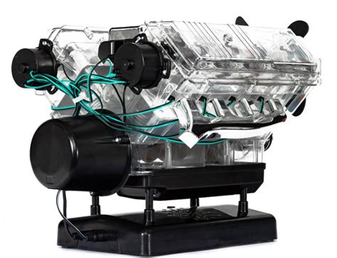 Motore V8 Scala 18 In Kit Funzionante Con Modulo Sonoro