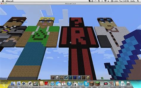 Famous Minecraft Youtubers Minecraft Project
