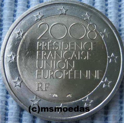 Msmoedas Frankreich 2 Euro Gedenkmünze 2008 Eu Präsidentschaft