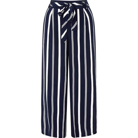 Monsoon Roz Stripe Cropped Trousers 79 Liked On Polyvore Featuring