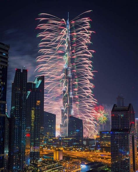 World Tallest Building Firework Show 🎆 Burj Khalifa Dubai Uae 🇦🇪