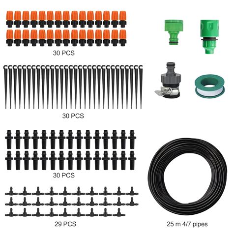 2019 25m Diy Automatic Micro Drip Irrigation System Plant Self Watering