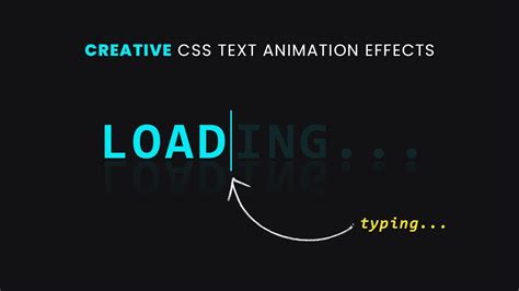 Text Typing Css Loading Animation Effects Pure Css Typewriter Effect