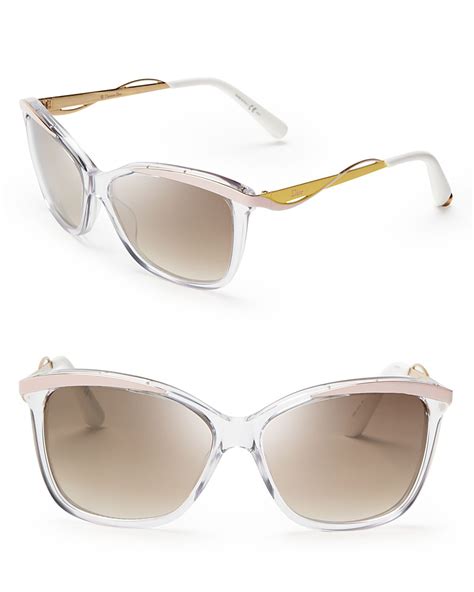 Lyst Dior Metaleyes Mirrored Cat Eye Sunglasses In Pink