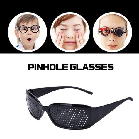 2pcs Anti Myopia Pinhole Glasses Eyesight Pin Hole Sunglasses Eyes