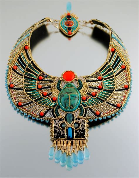 Magnificent Egyptian Scarab Necklace By Doro Soucy Luxvivensfashion On Etsy Sold Egyptian