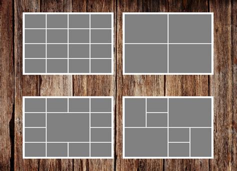 Photo Collage Template X Template Pack No Etsy