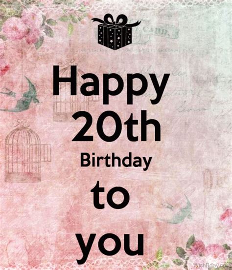 40 20th Birthday Wishes