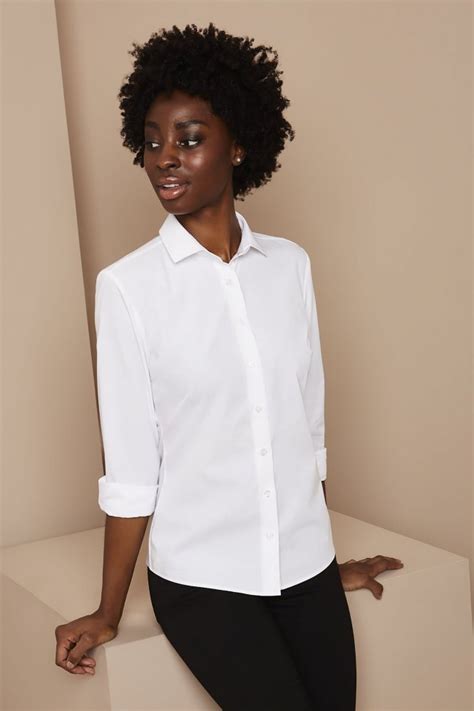 Womens Long Sleeve Shirt White