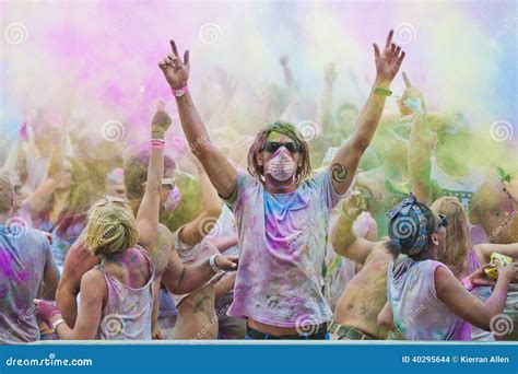Festival Of Colour Holi One Party Editorial Stock Image Image Of