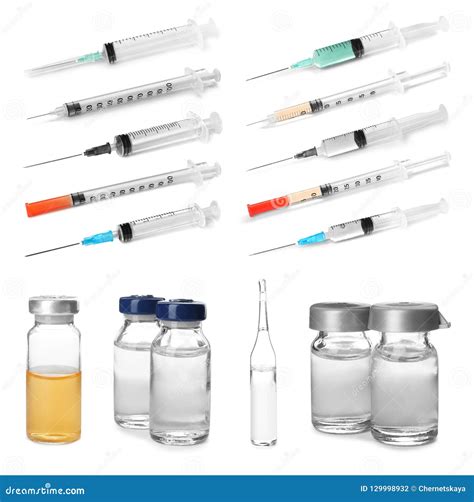 Syringes And Vials For Injection Royalty Free Stock Photography