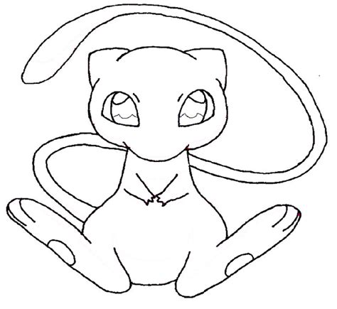 Mew Coloring Pages 3 Educative Printable