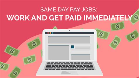25 Same Day Pay Jobs Work And Get Paid Immediately How To Fire