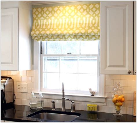 If you have a large kitchen then this window will perfectly suit in there. valances for kitchen windows | Kitchen Roman Shades ...