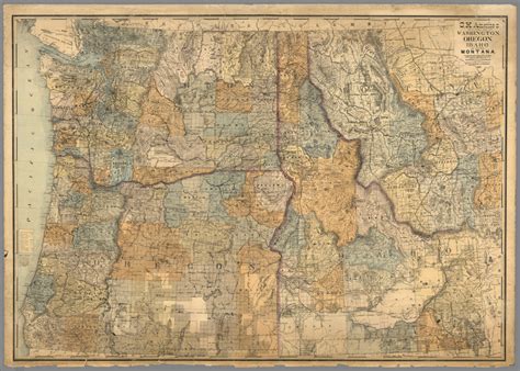 Sectional Map Of Washington Oregon Idaho And Western Montana David
