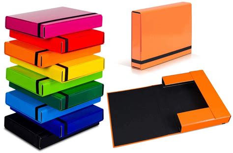 Don't forget, free delivery on orders from £20. A4 Caribic Files Document Box Folder Elastic Band Storage ...