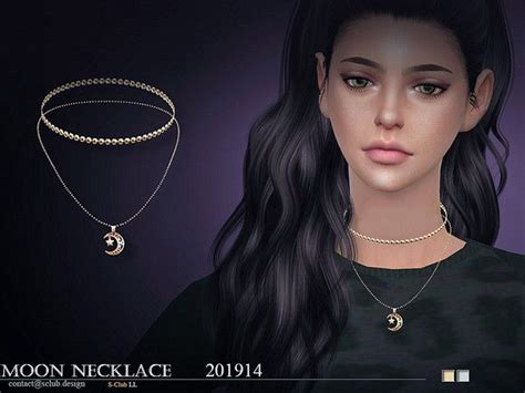 Pin By Jadasmith On Sims 4 Moon Necklace Necklace Sims 4