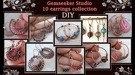 Simple Ideas Of Wire Wrapped Copper Earrings Diy Youtube