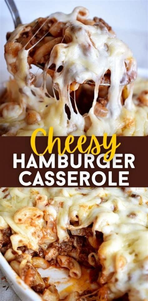 Easy Hamburger Casserole Recipe 4 Ingredients