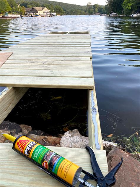 The kit includes the correct number of floats for the size you want to build with all the attaching nuts and bolts to complete the project. DIY Floating Boat Dock | SIKA
