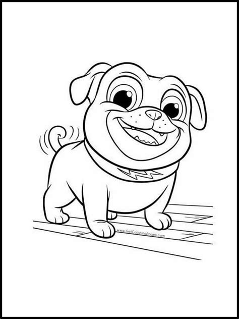 Bingo Rolly From Puppy Dog Pals Coloring Page Dibujos De Colorear