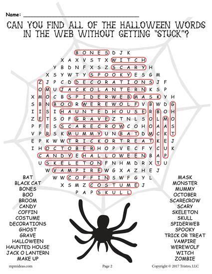 Free Printable Halloween Word Search This Fun Halloween Themed Search