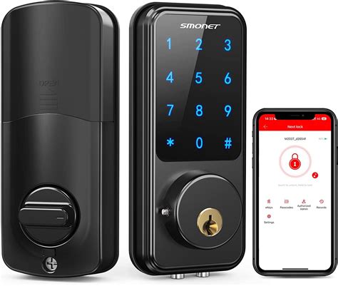 Smart Lock Smonet Touchscreen Keypad Deadbolt Keyless Door Entry For