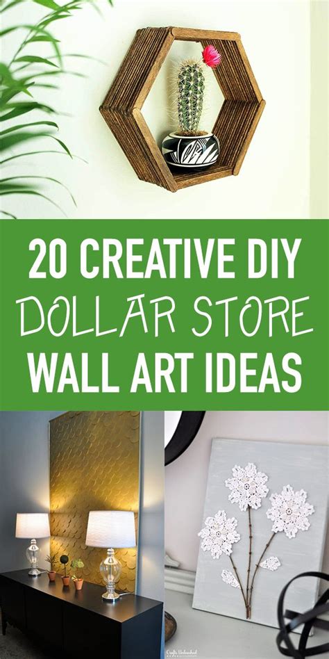 20 Creative Diy Dollar Store Wall Art Ideas Tree Wall Decor Diy Wall