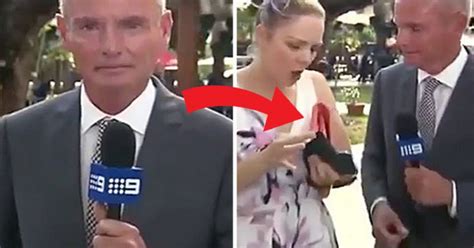 Hilarious Moment Boozy Blonde Interrupts Live News Report Before