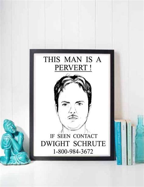 The Office Dwight Schrute Poster Have You Seen Him The Etsy The