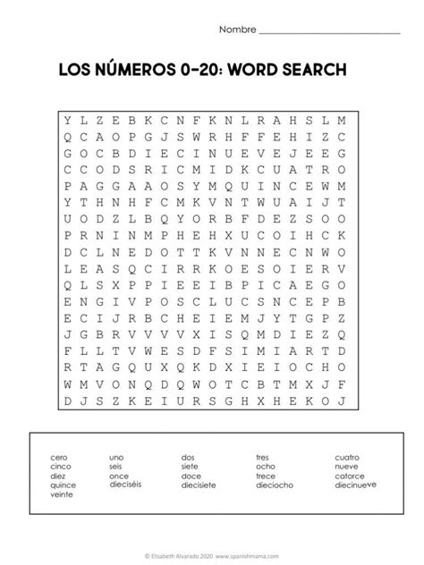 Numbers In Spanish Worksheets And How To Count 1 1000 Spanish