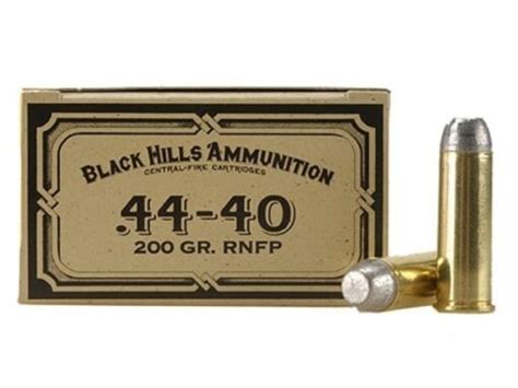 Black Hills Cowboy Action Ammunition 44 40 Wcf 200 Grain Lead Flat Nose
