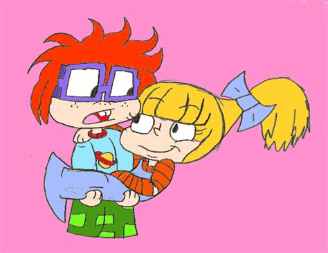 Angelica In The Arms Of Chuckie By Angelicbunni3 Rugrats Rugrats All