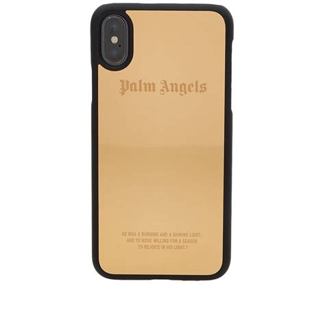 Palm Angels Metallic Iphone X Case Gold End Us