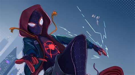 Spider Man Into The Spider Verse Hd Wallpaper
