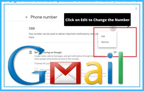 Select either add email or add phone number and we'll take you through the process of verifying your contact details and adding it to your account. How to change your phone number in Gmail? | Phone numbers ...