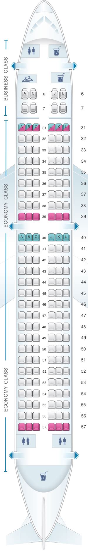 Seat Map China Eastern Airlines Boeing B737 800 Config1and Config2
