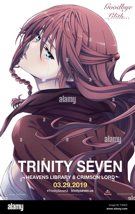 trinity seven heavens library and crimson lord us poster lilith asami voice yumi hara 2019