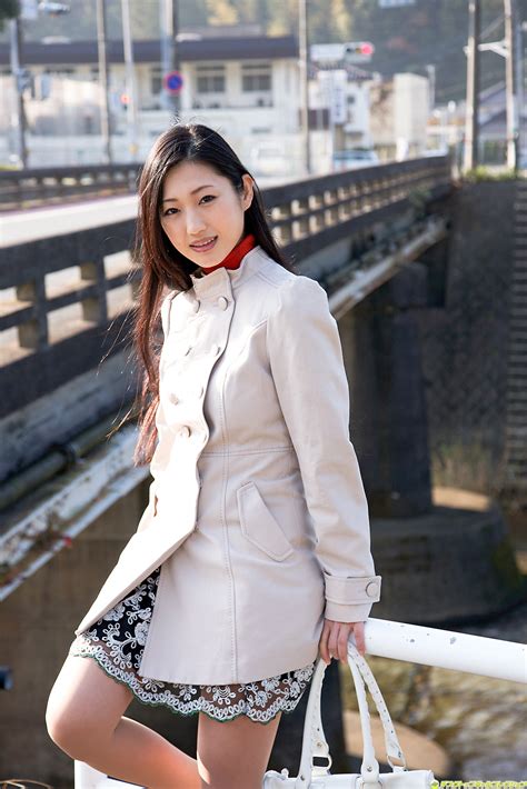 Mitsu Dan Japanese Gravure Idol Modest Office Dress Fashion Photo Shoot