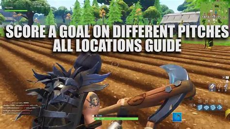 All Pitch Locations Score A Goal On Different Pitches All Fortnite