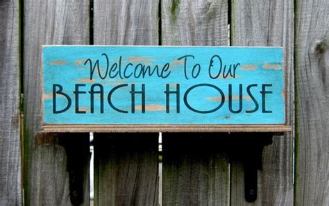 Welcome To Our Beach House Sign Beach Summer Ocean