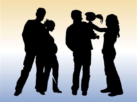 Download Family Silhouette free vector | Download it now!