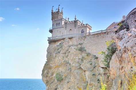 Yalta And The Fairytale Swallows Nest Castle Crimea Ukraine Russia