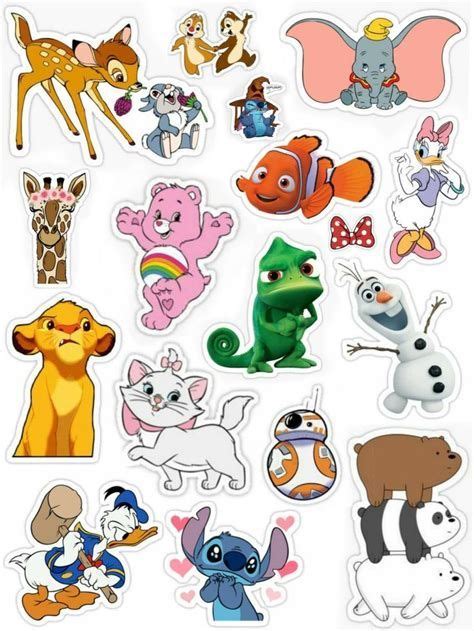 Disney Sticker Dd6 Disney Stickers Printables Disney Sticker Cute