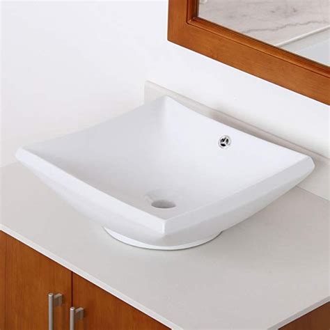 Hot promotions in ceramic sink on aliexpress if you're still in two minds about ceramic sink and are thinking about choosing a similar product, aliexpress is a great place to compare prices and sellers. ELITE Bathroom Square White Ceramic Porcelain Vessel Sink ...